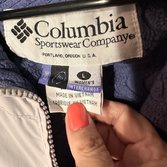 Columbia Core Interchange Women’s Fleece Lined Jacket Size Large - Picture 2 of 13